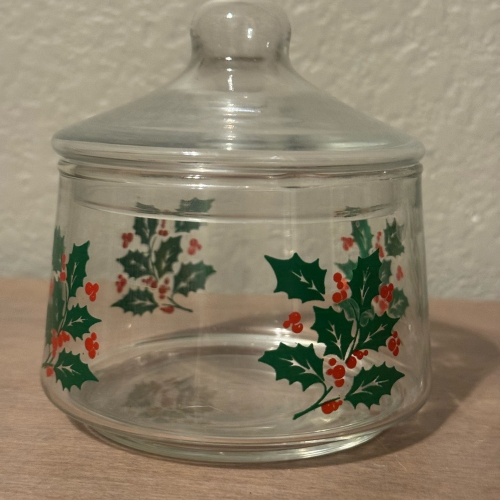 2 Vintage INDIANA GLASS Clear Glass Christmas Candy Dishes - Picture 4 of 4